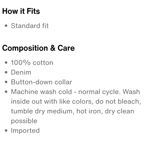 NWT Men's Levi's The Barstow Western Standard Fit Denim Shirt - Picture 7 of 7